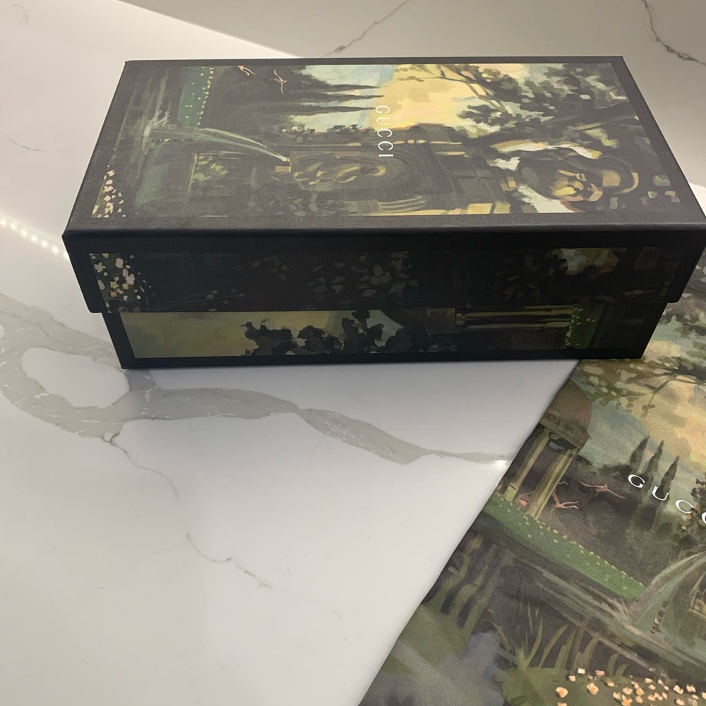 Gucci empty shoe box with 2 dust bags